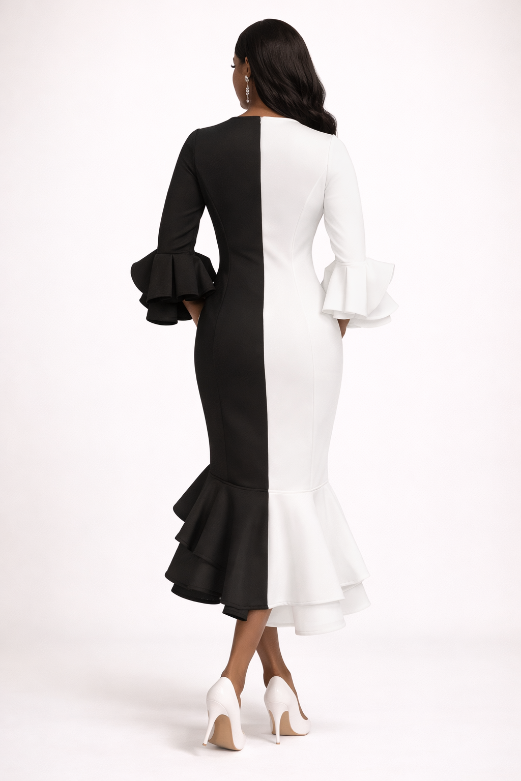 Noir & Ivory Statement Dress