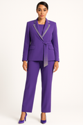 Royal Amethyst Tailored Pant Set