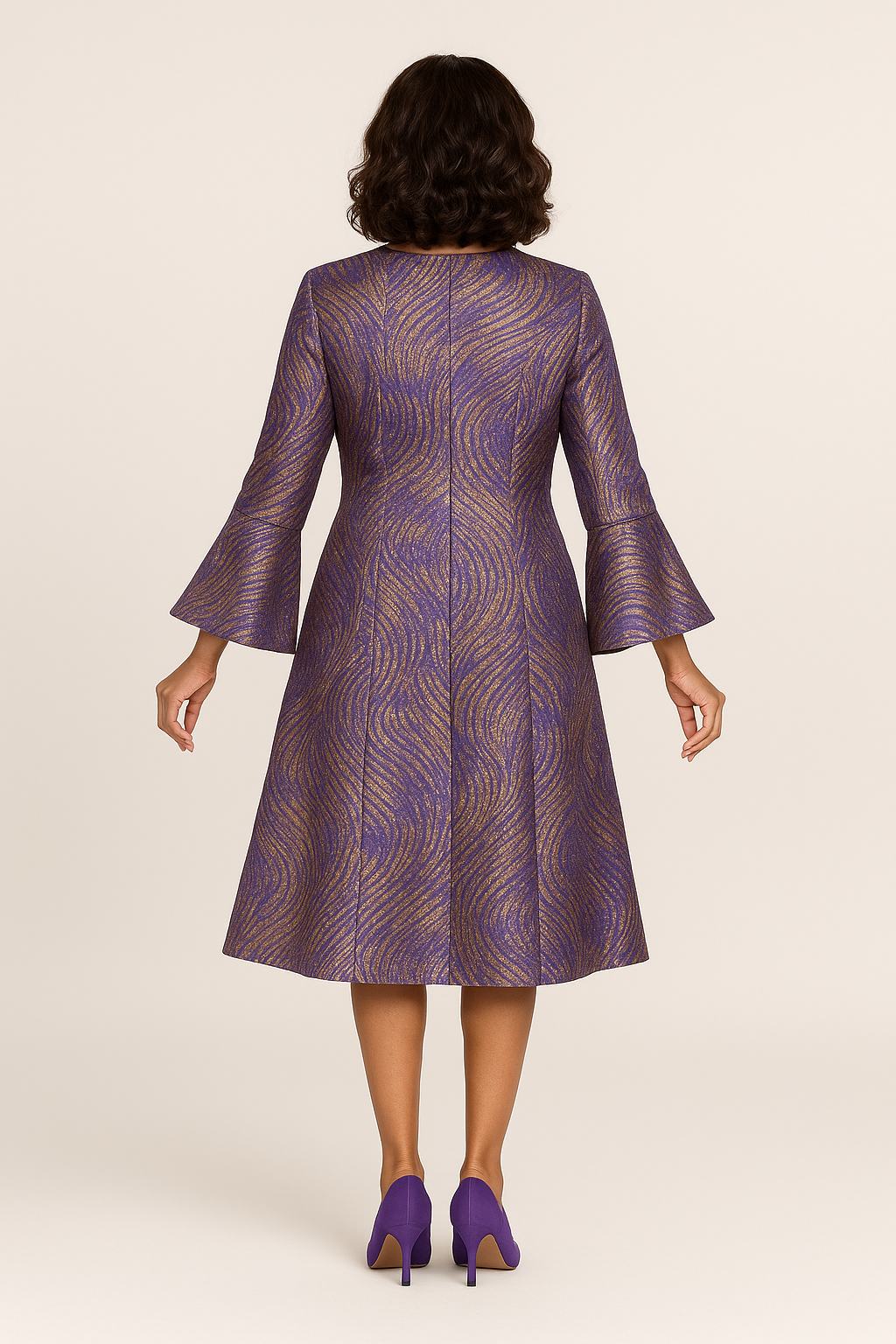 Royal Majesty Brocade Coat Dress
