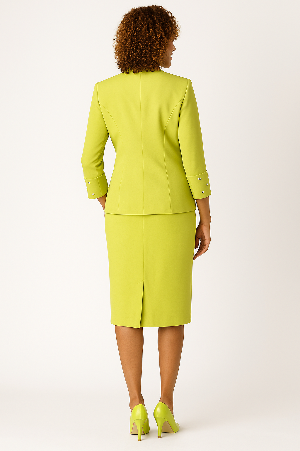 Citrus Luxe Embellished Skirt Set