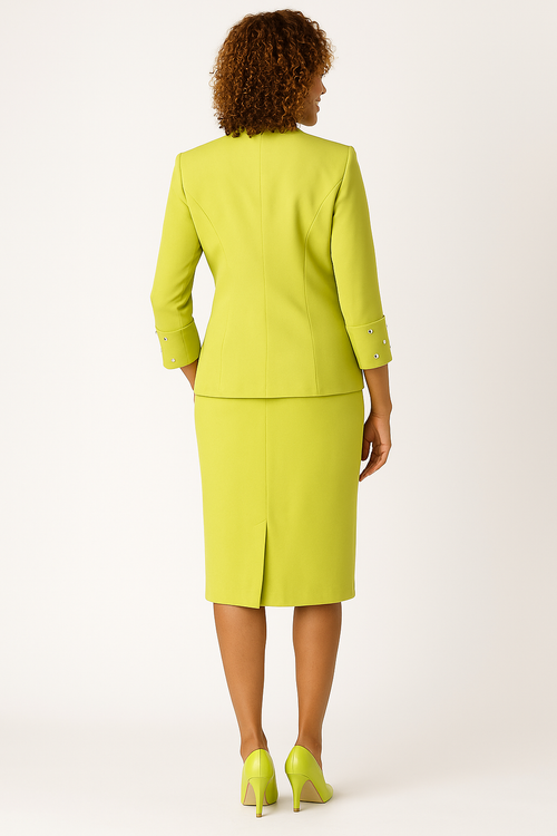 Citrus Luxe Embellished Skirt Set